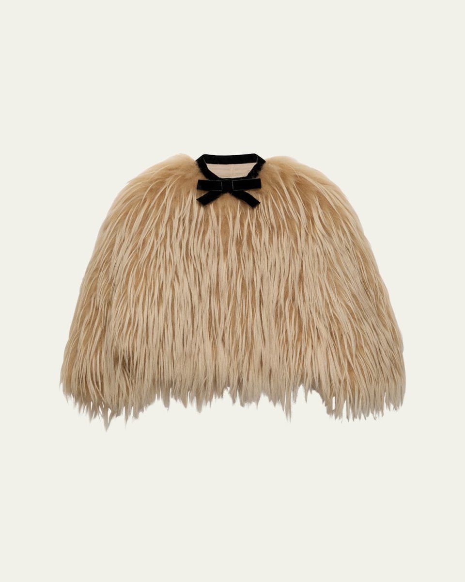 Faux Fur Ribbon Jacket